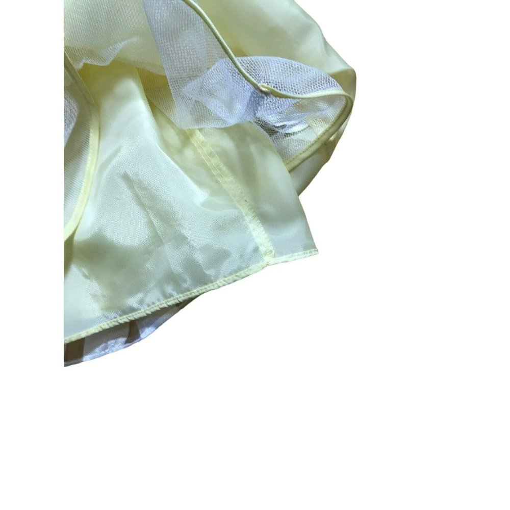 Yellow Dress Size Girl's XS 4/5 Flower & Tie Back Bow Party Holiday Edition - Picture 6 of 12
